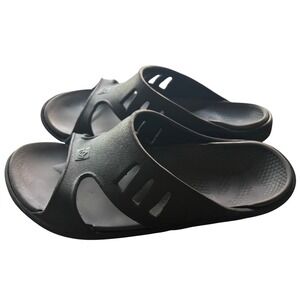 Spenco Kholo Womens 7M Black Orthotic Support Slide Sandals Activewear Leisure